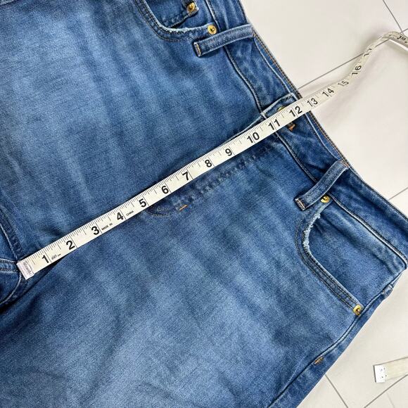 J.Crew Jeans Womens 32 Blue Skinny Flare Margaret Wash High Rise 70s Retro Boho - Picture 11 of 14